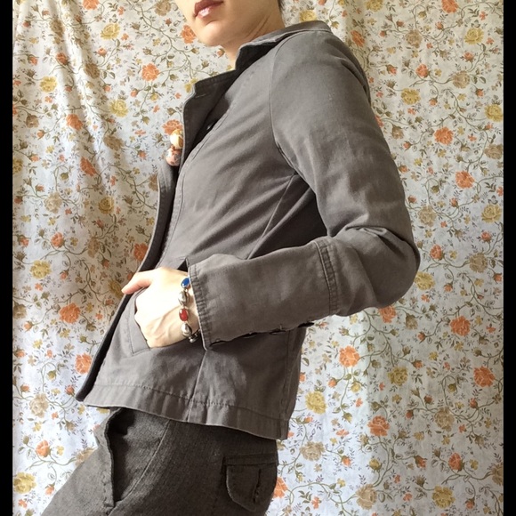 THREDUP GAP Double Breast Military Grey Jacket - Picture 4 of 8